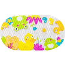 Baby Non Slip Bath Mat with Suction Cups, Cute Toddler Bathtub Mat 39x69cm, Machine Washable