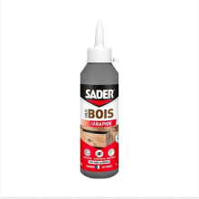 Wood Glue - SADER - Quick Setting 2 min - All Woods - Interior - Transparent after drying - Bottle 100 g