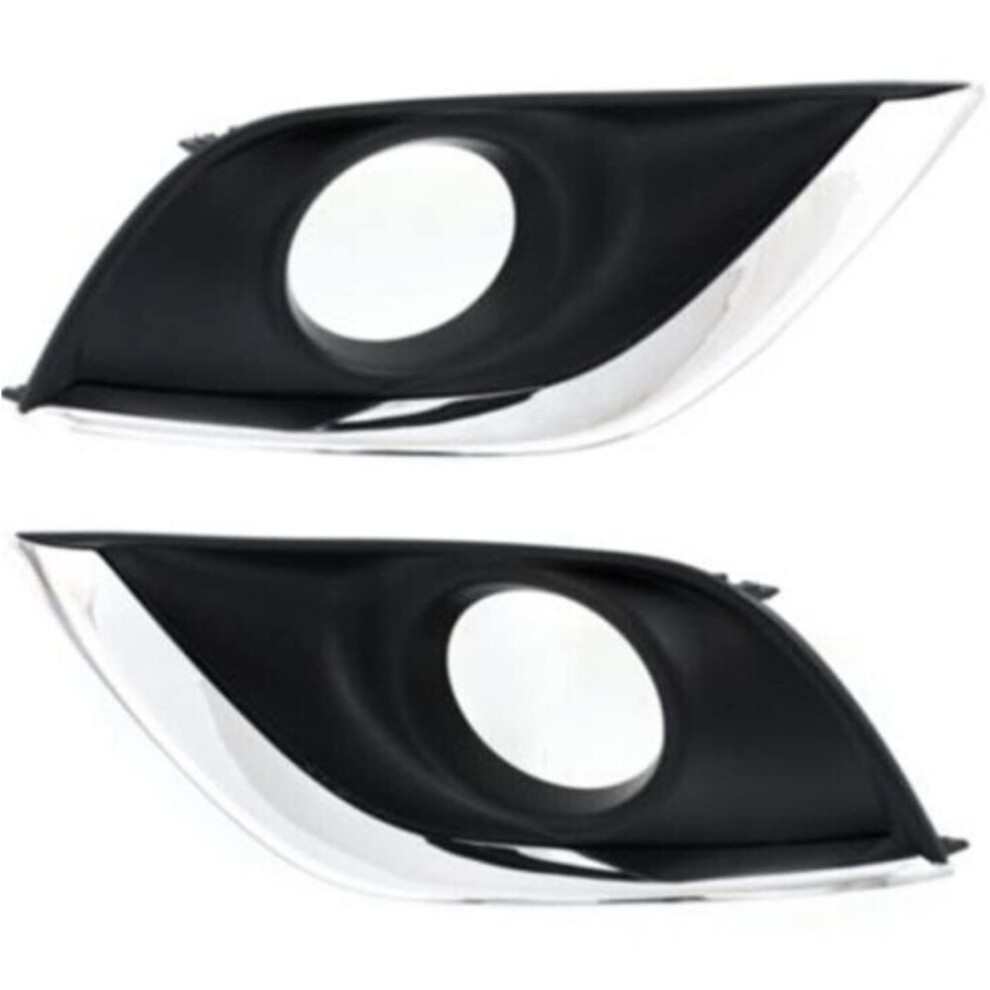 Fog Trim Set Chrome Finish Fits Left And Right Front Fog Lamp Cover For Nissan Light 9070919858536