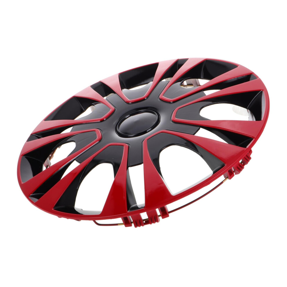 13 Inch Universal Wheel Covers Car Hubcaps Stylish Design Durable Pp Rim Protection Red 9070919858567