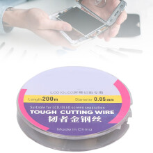 200 m 0,05 mm Filo di taglio in acciaio per schermo LCD bobina