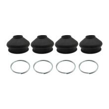 Set of 4 Rubber Tie Rod Boots Dust Covers for Inner and Outer Ball Joints Replacement Kit