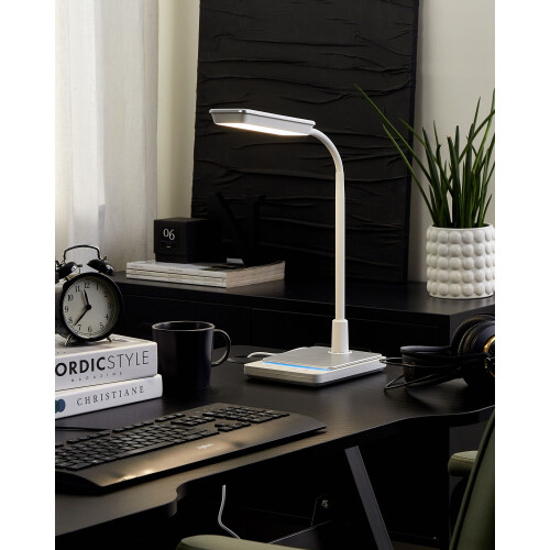 Beliani LED Desk Lamp CENTAURUS with Dimmer Metal White 2
