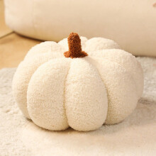 White 40cm Soft Decorative Throw Pillow for Sofa Bed Seasonal Pumpkin Cushion for Home Decor