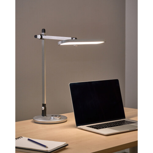 Beliani LED Desk Lamp HYDRUS with Dimmer Silver 1