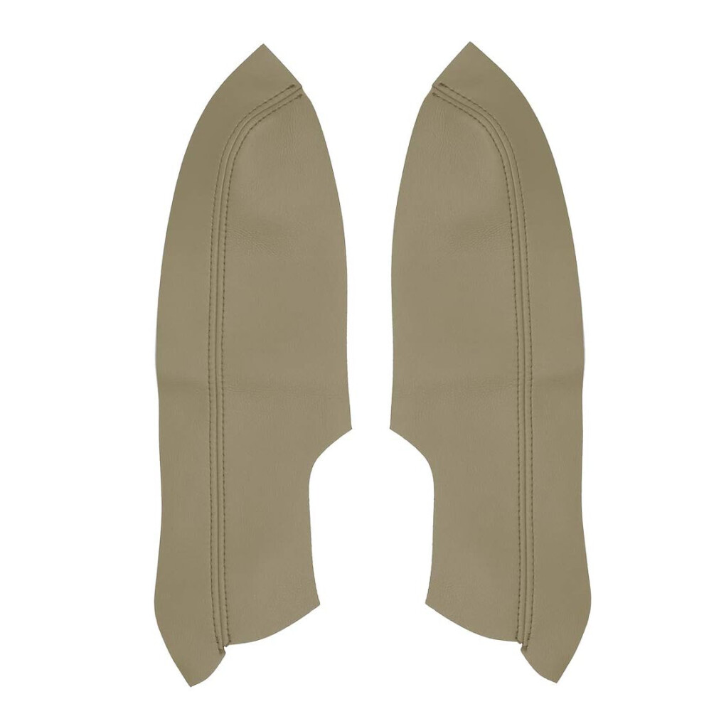 Synthetic Leather Front Door Armrest Cover Pair For Honda Civic 20062011 Sedan Beige 9113335649309