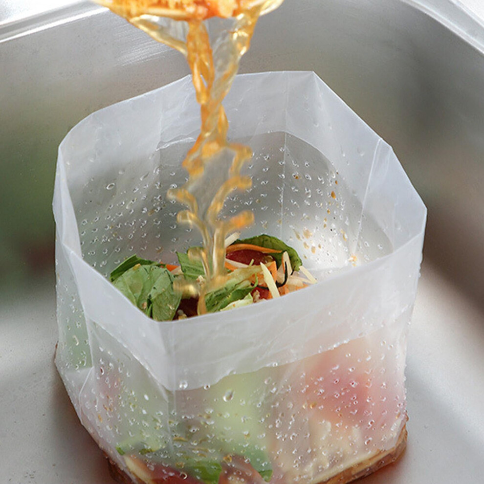 30Pcs Self Standing Sink Strainer Bags, Leakproof Thick Mesh Disposable Kitchen Drain Basket Liners 9113335649330