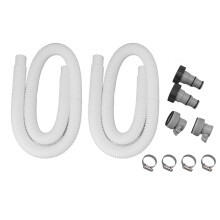 1.5 Inch Pool Filter Hose Replacement Kit with Clamps and Adapters for Swimming Pool Pump