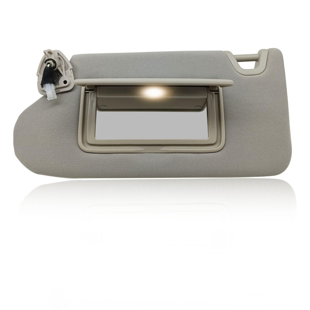 Driver Side Sun Visor With Mirror Left Replacement 20132018 No Sunroof For Nissan Altima Gray 9113335649668