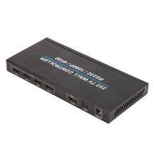 2x2 HDMI Video Wall Controller 4K 60Hz Processor with 180 Rotation for TV Display (US Plug)