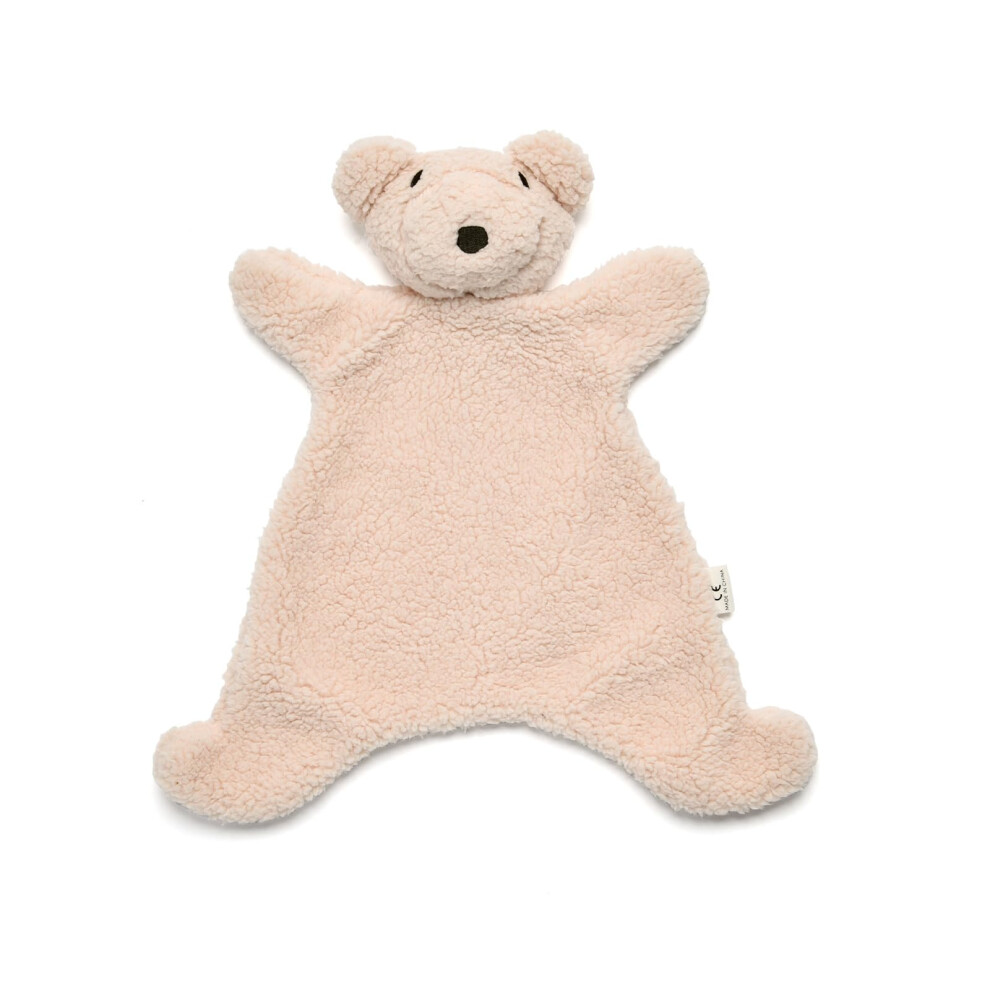 Baby Security Blanket Bear Lovey Soft Plush Infant Comforter Toy For Sleep And Snuggle White