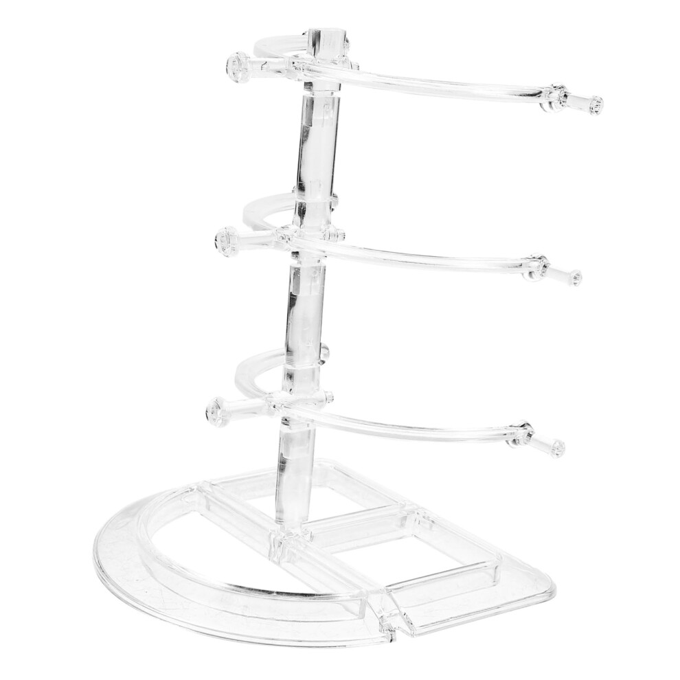 Clear Acrylic Sunglasses Display Stand and Eyeglass Organizer Rack for  Desktop Storage
