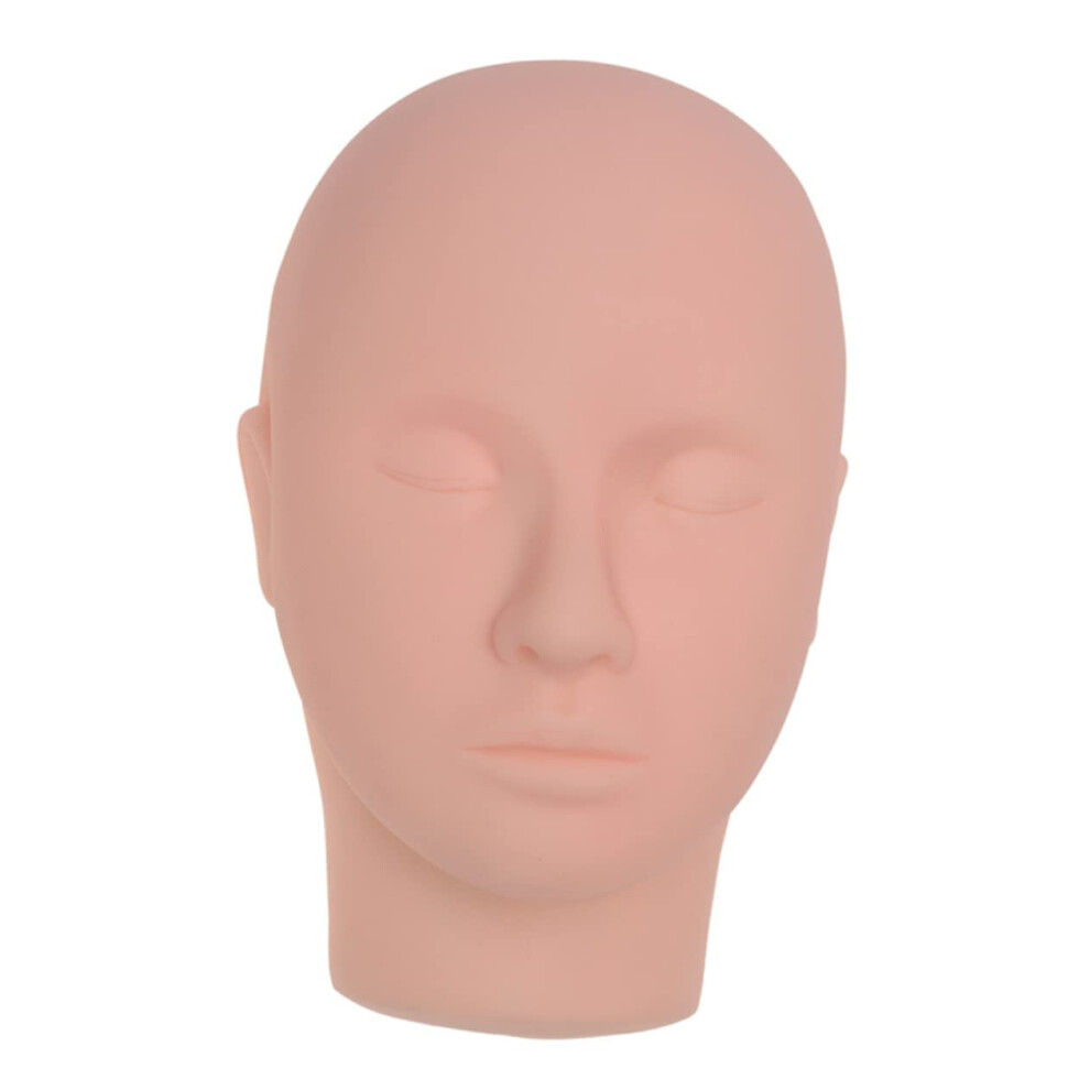 Mannequin Head for Eyelash Extensions with Lifelike Facial Contours, Stable Surface for Makeup Practice