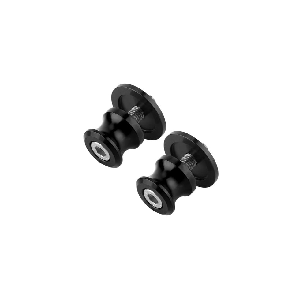 2Pcs Cnc Aluminum Motorcycle Swingarm Spools Universal Rustproof Paddock Stand Screws Black 9070919861123