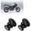 2Pcs CNC Aluminum Motorcycle Swingarm Spools Universal RustProof Paddock Stand Screws Black 5