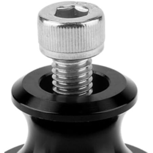 2Pcs CNC Aluminum Motorcycle Swingarm Spools Universal RustProof Paddock Stand Screws Black 2