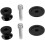 2Pcs CNC Aluminum Motorcycle Swingarm Spools Universal RustProof Paddock Stand Screws Black 2