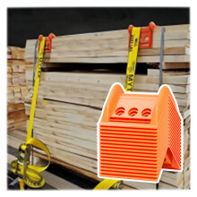 Flatbed Edge Protectors 140 Pack Heavy Duty V Shaped Cargo Corner Guards for Truck Tie Down Straps