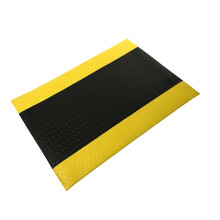 AntiFatigue NonSlip Floor Mat with Comfort Support and Visibility Edges, Black 40x60cm