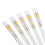 Ceramic Chopsticks Set 5 Pairs Reusable Bone Porcelain Dishwasher Safe with Elegant Wave Pattern 1