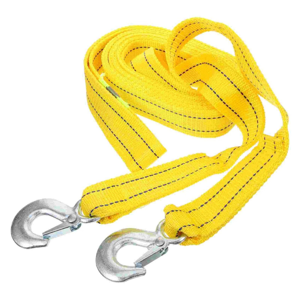 Heavy Duty Towing Rope With Secure Metal Hooks For Vehicle Recovery Cars Suvs And Offroad Use 9070919861727