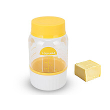 Manual Butter Churner for Home Use with BuiltIn Strainer, Dishwasher Safe Homemade Butter Maker