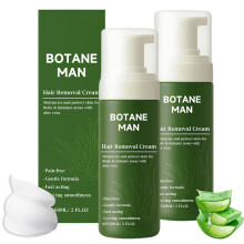 Men's Hair Removal Cream Aloe Vera FastActing Gentle for Sensitive Skin Face Body Intimate 2Pack