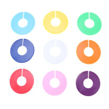 Clothing Size Labels 18pcs ColorCoded SnapOn Hanger Markers for Fast Retail Rack Organization
