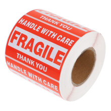 Fragile Warning Stickers Roll with Strong Adhesive Handle With Care Labels for and Moving Boxes