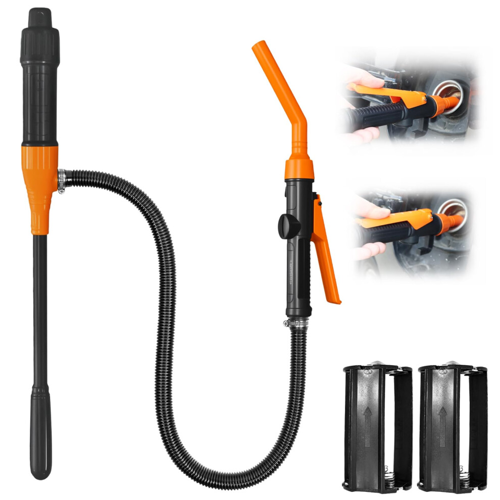 Portable Fuel Transfer Pump With Adjustable Flow Control, Battery Powered Siphon For Gas Diesel Water 9113335652620