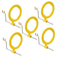 Dental XRay Indicator Arms and Aiming Rings for Posterior Imaging, Pack of 5, Yellow, Fully Autoclavable