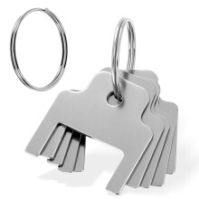 770301 Paper Towel Dispenser Key 5 Pack for Kimberly Clark, Durable Metal Universal Replacement with Key Rings
