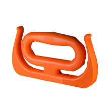 Heavy Duty Grocery Bag Carrier Handle for Shopping Bags, Buckets and Propane Tanks – Comfort Grip Orange