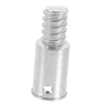 Metal Threaded Broom Handle Adapter with Durable Iron Construction for Mop and Pole Connection