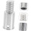 Metal Threaded Broom Handle Adapter with Durable Iron Construction for Mop and Pole Connection 4