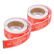 2 Rolls Fragile Labels and Do Not Bend Stickers, Strong Adhesive Durable Print for Packages