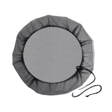 Rain Barrel Cover with Drawstring Fine Mesh Screen for Debris Protection and Easy Maintenance