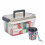 First Aid Kit and Pill Organizer, Large Capacity Medicine Storage Box with Handle and 6 Compartments 1