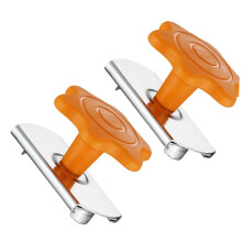 2pcs Adjustable Stainless Steel Jar and Can Opener with Ergonomic Grip for Kitchen and Camping