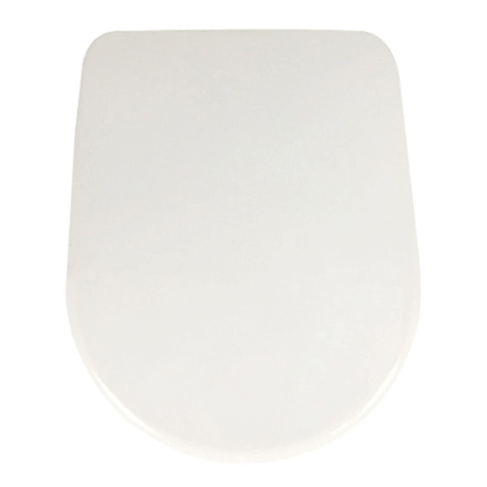 Soft Close White Toilet Seat With Quick Release, Quiet Close Lid, Fits Most Toilets 9070919863196