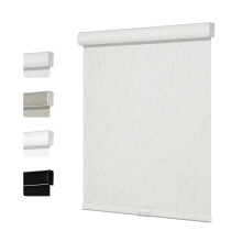 Blackout Roller Shades for Windows Linen Cordless Blinds Thermal Insulated Custom Size Cream