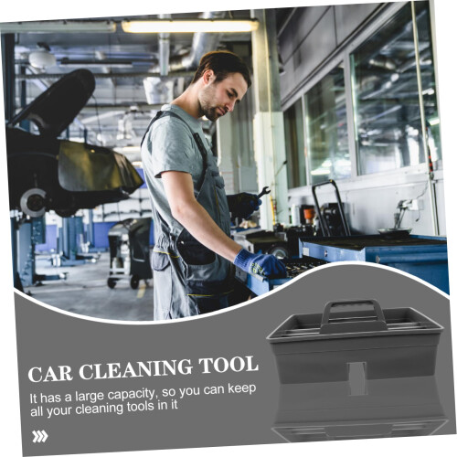 Cleaning Caddy with Ergonomic Central Handle, Open Access Design and Polypropylene Storage 2