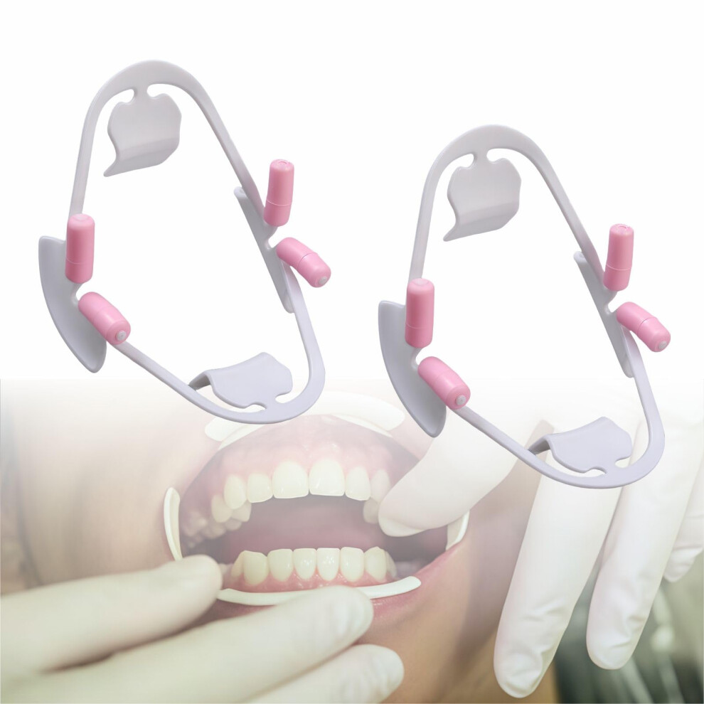 Dental 3D Cheek Retractor for Intraoral Tooth Oral Spreader, Mouth Props Opener for Dentist Aid Accessories, 2 Pieces (S)