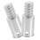 2pcs Threaded Broom Handle Replacement Tips, Durable Stainless Steel Mop Pole End Connectors 1
