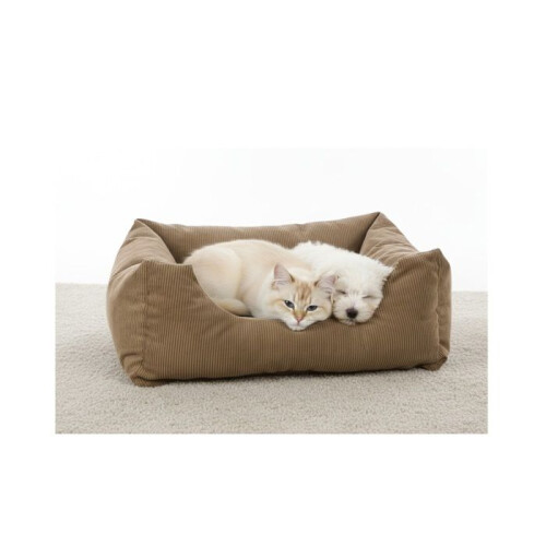 Coussin cesta canelado Retângulo Marrom 65x50x20cm