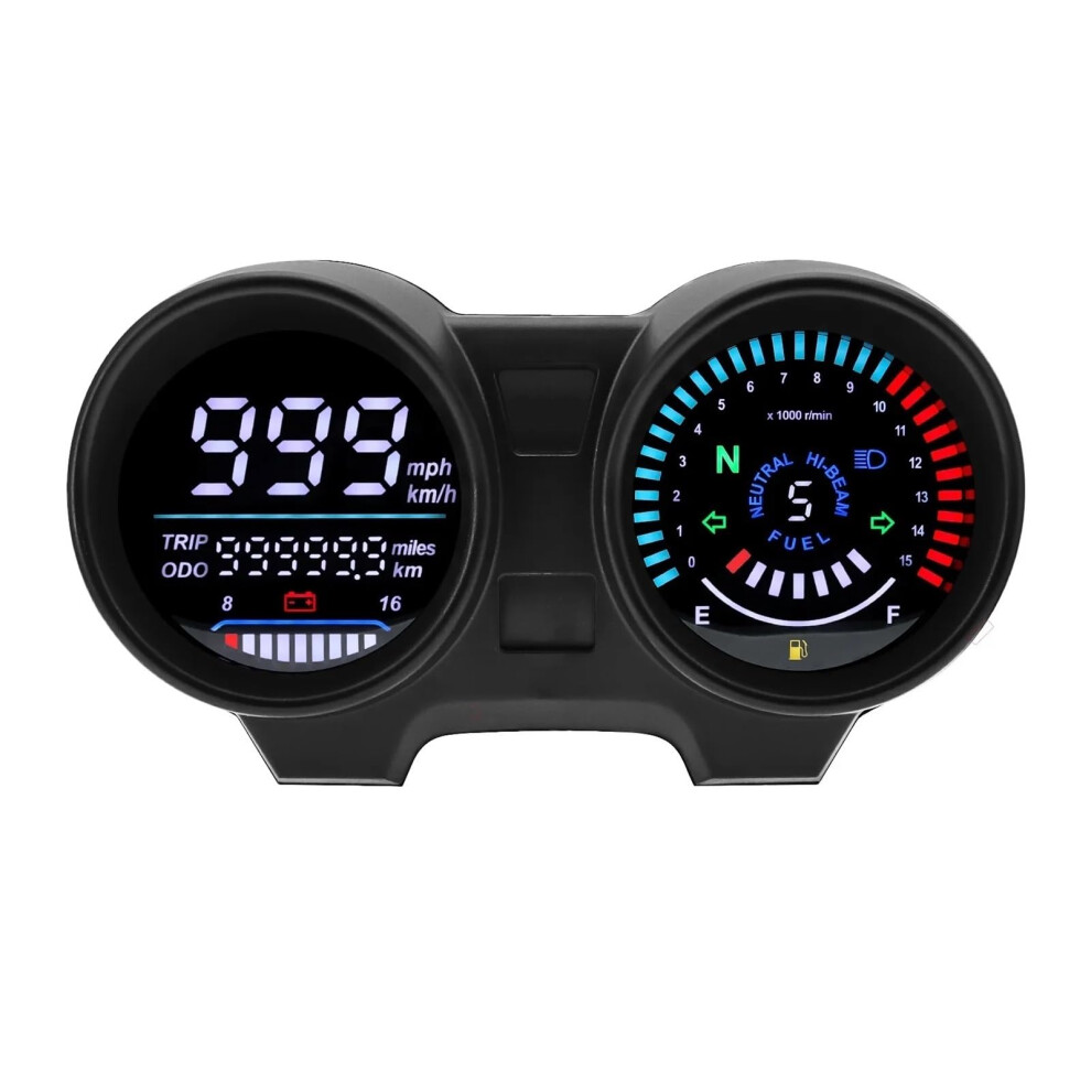 Motorcycle Digital Tachometer With Rpm Display Odometer Dashboard For Titan 150 Cg150 Fan150 20102012 9113335654174