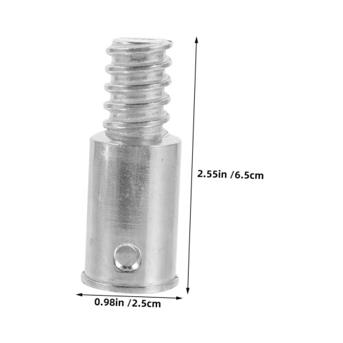 3pcs Metal Threaded Broom Handle Replacement Tips, Durable Universal Adapter for Mop and Cleaning Tools 1