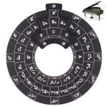 Circle of Fifths Wheel Music Theory Tool for Guitar and Piano, Quick Chord Reference, Durable Metal Build