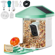 Caméra de Nourrisseur d'Oiseaux Intelligent - DUOKU - FB-A03 - 2K HD - Solaire - 5200 mAh