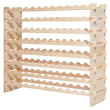 Modulaarinen Viinikaappi-Duoku-96 Pullolle-8 Tason Hylly-Itsekantava Puusta